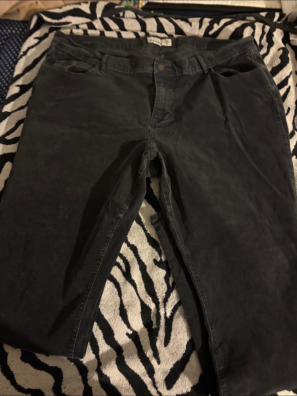 Old Navy slate grey soft corduroy 5 pockets pants